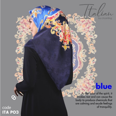 Shawl Italian Chiffon 03 Blue